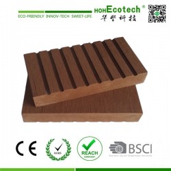 Brown Color Solid Wpc Composite Decking