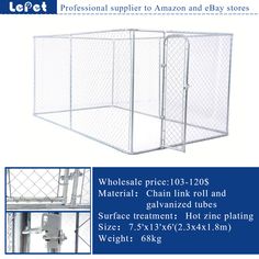 large welded wire dog kennel /chain link dog kennel/dog cage/dog run manufacturer wholesale supplier