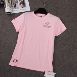 Chrome Hearts Big Signature Cross Printed Pink Cotton T Shirt [Chrome Hearts T Shirt] – $1 ...