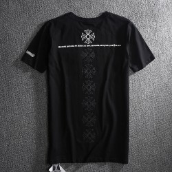 Chrome Hearts A Row Signature Crosses Back Printed Black T Shirt [Chrome Hearts T Shirt] – ...