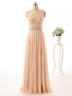 Asymmetric One Shoulder Prom Dresses Online- DressFashion UK