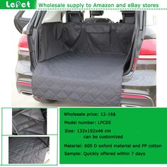 Best selling on amazon store manufacturer wholesale pet cargo cover for SUV Dog Cargo Liner