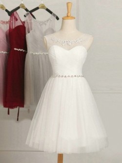 Short Bridesmaid Dresses UK, Knee Length Gowns for Bridesmaids in Various Styles