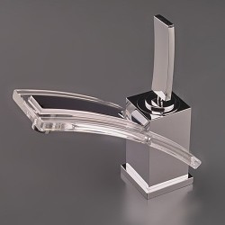 Single Handle Mount Glass Waterfall Cold and Hot Bath Sink Faucet – FaucetSuperDeal.com