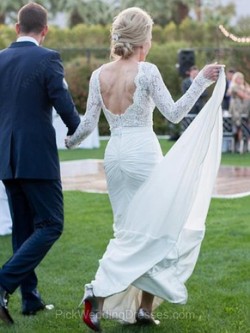 Column Wedding Dresses and Sheath Wedding Gowns by Pickweddingdresses