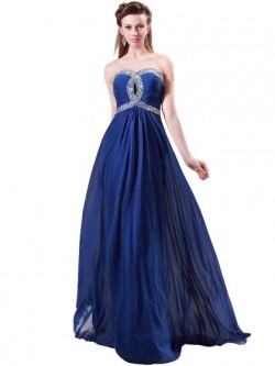 Shop Chiffon Sweetheart Floor-length A-line with Beading Ball Dresses in New Zealand