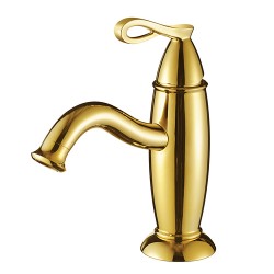 Faucetsmall.com – Modern Ti-PVD Golden Finish Single handle Faucets