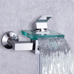 New Arrival Single Handle Glass Waterfall Cold and Hot Shower Faucet – FaucetSuperDeal.com