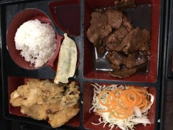 Teriyaki beef bento