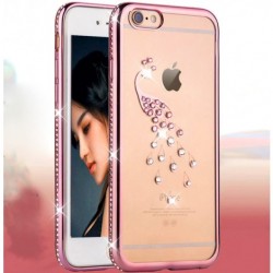 iPhone 6 6S Bling Clear Crystal Diamond Soft TPU Case Cover