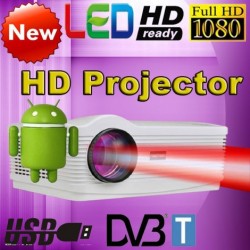 Quad Core Android 4.4 DVB-T TV HD LED Projector