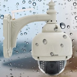 720p Wireless Waterproof P2P PTZ IP Camera