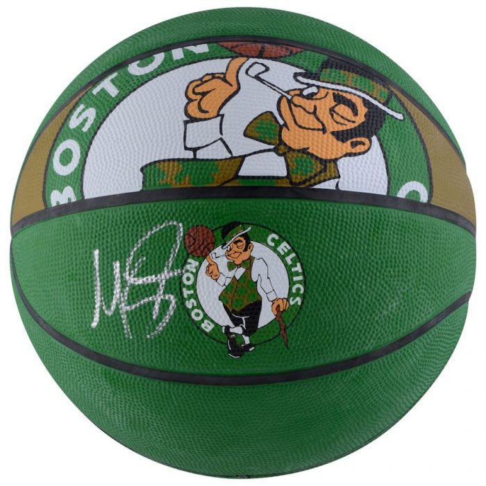 Autographed Boston Celtics Marcus Smart Fanatics Authentic Spalding Courtside Basketball