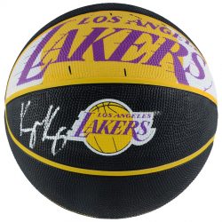 Autographed Los Angeles Lakers Kyle Kuzma Fanatics Authentic Spalding Courtside Basketball