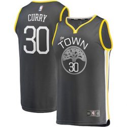 Men’s Golden State Warriors Stephen Curry Fanatics Branded White Fast Break Replica Jersey ...