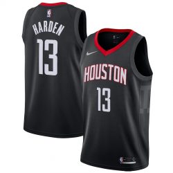 Men’s Houston Rockets James Harden Nike Black Swingman Jersey Statement Edition