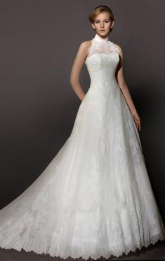 Romantic Bow White Wedding Dress