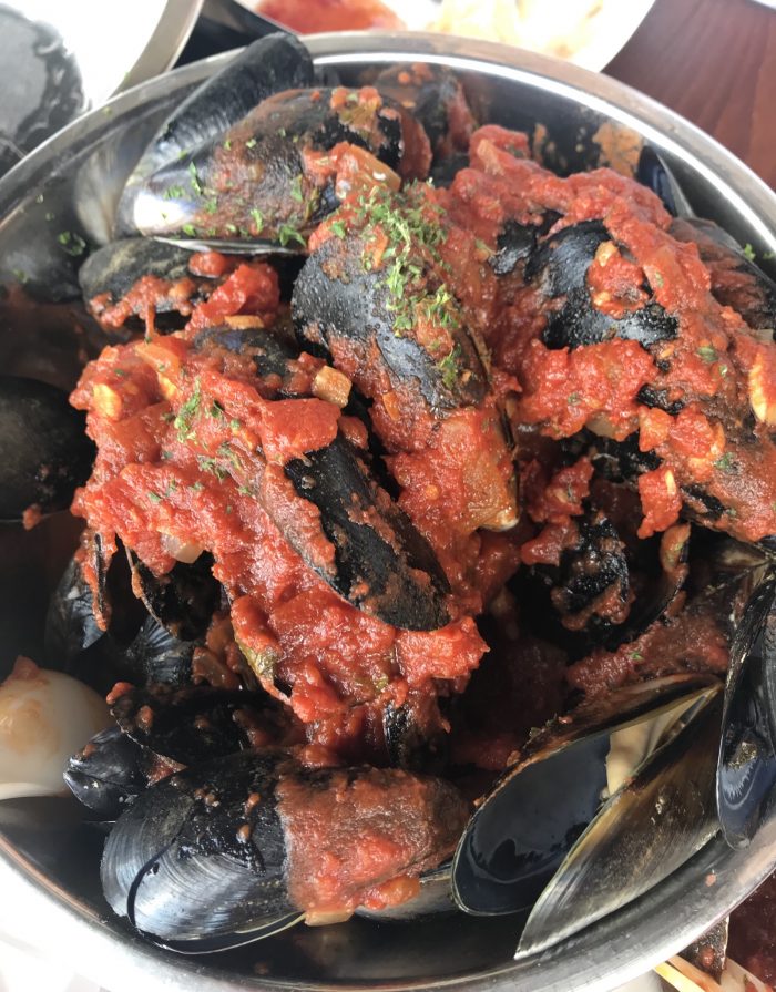 Chilli mussels at Kailis Freo