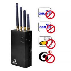 4 antennes portables GSM 3G bande brouilleur de téléphone portable