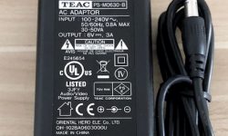 new original TEAC 6V 3A fit 2.5A 2A 1A 6v ac power adapter charger PS-M0630-B