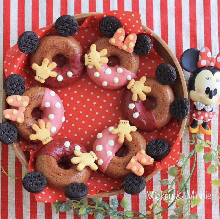 Mickey & Minnie donuts. So cute
