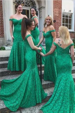 Elegante Brautjungfernkleider Grün Günstig | kleider für Brautjunfern Spitze