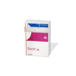 Buy Tazzle 20mg Tablet Online – Usage, Dosage, Side Effects, Interactions, Reviews and Price