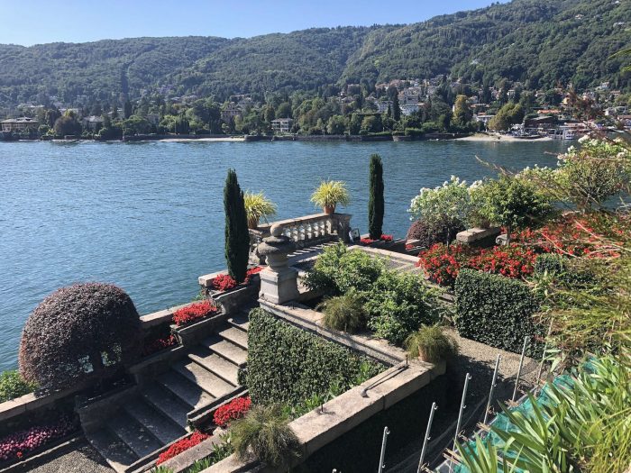 Beautiful gardens on Isola Bella on Lake Maggiore during our Beautiful Italian Lakes guided tour