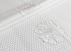 Polyester cooling touch knitted jacquard fabric for bed mattress cover mattress protector