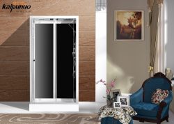 Bathroom portable tempered glass hydro massage shower cabin