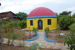 book guest house in alibaug , yellow house
