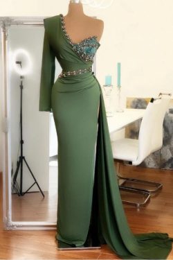 Elegante Abendkleid Grün | Abiballkleider Lang Günstig