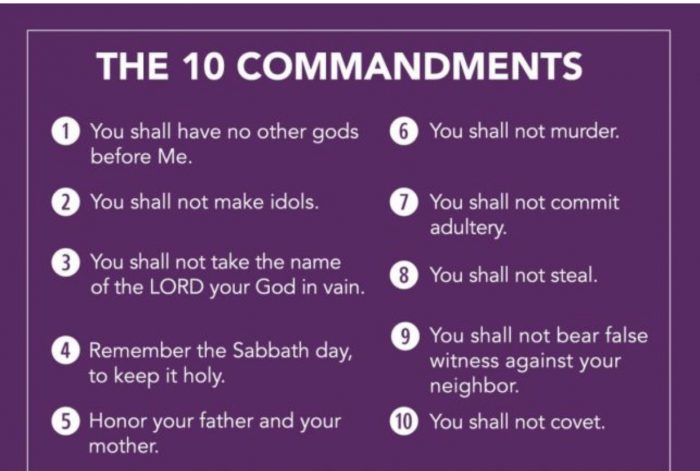 Ten Commandments 🙏