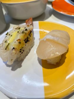 Prawn sushi rice & scallops sushi rice