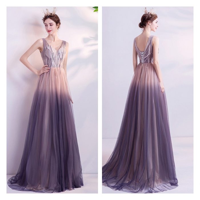 V Neck Formal Dresses Online Australia Floor Length Lace Up Plus Size Evening Gowns