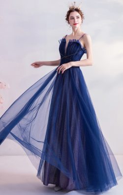 Formaldressau Blue Organza Formal Dress Online Australia