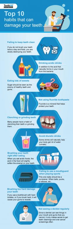 Top 10 Habits That Can Damage Your Teeth
