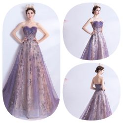 Sweatheart Purple Formal Evening Gowns Online for Women 2022