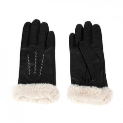 Sustainable material women leather gloves