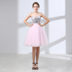 Sweatheart Pink Formal Dress in Australia Tulle Hem Women Homecoming Dress