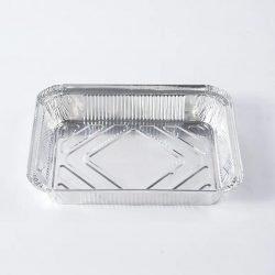 rectangular pleated aluminum foil food containers RK-20