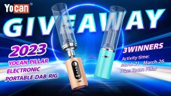 2023 Yocan Pillar small e rig Giveaway Countdown