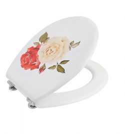 Floral Print Fresh Style Printing Toilet Cover