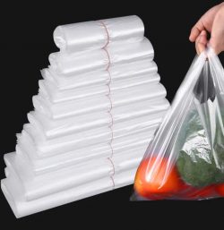 T-shirt bag grocery shopping bag plastic bag transparent vest bag