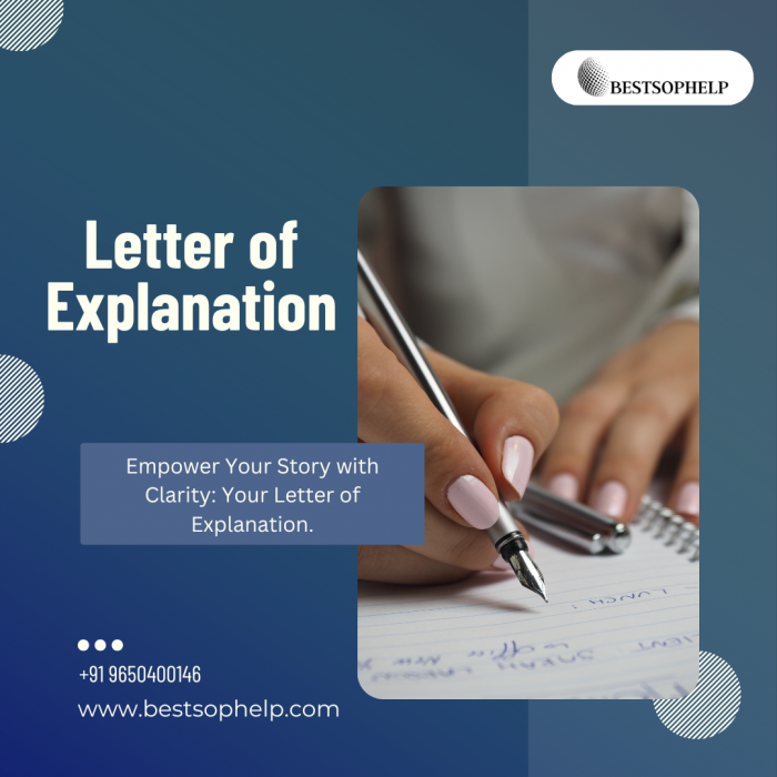 Letter of Explanation