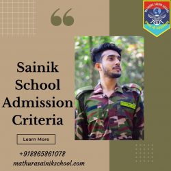 Sainik School Admission Criteria