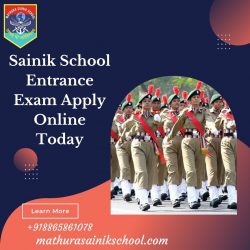 Sainik School Entrance Exam Apply Online Today