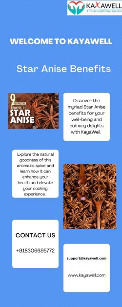 Unlocking the Health and Culinary Wonders: Star Anise Benefits with KayaWell