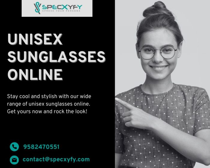 Shop elegant Unisex Sunglasses Online at Specxyfy