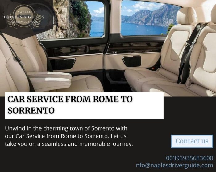 Your reliable Car Service from Rome to Sorrento